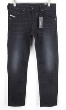 DIESEL Belther-R R06C7 W33/L30 Men Jeans Slim Tapered Black Cotton Stretch Wash