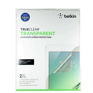 BELKIN SCREEN PROTECTOR FOR SAMSUNG GALAXY TAB S2 9.7 2 PACK CLEAR NEW F7P364BT2 - Picture 1 of 3