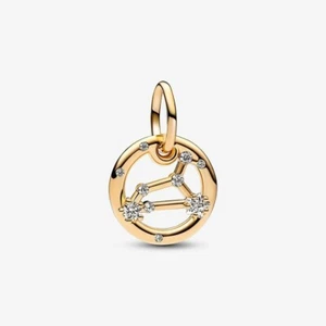 *BRAND NEW* Pandora ME/Moments 14k Gold Plated Leo Zodiac Dangle Charm 762725C01 - Picture 1 of 4