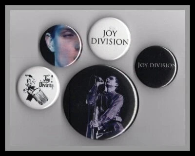 Joy Division / 5 Assorted Badges / Pins  - Set 2 Love Will Tear Us Apart - Image 1 of 2