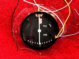 KING RADIO CORP METER MOVEMENT ASSEMBLY P/N 023-0057-04 FOR KI 201C INDICATOR - Picture 1 of 7