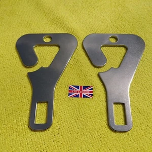 NUEVO CINTURÓN DE SEGURIDAD MULTI GANCHOS CALIDAD DISEÑO INOXIDABLE / CÁMPER / FURGONETA / AUTOCARAVANA - Imagen 1 de 9