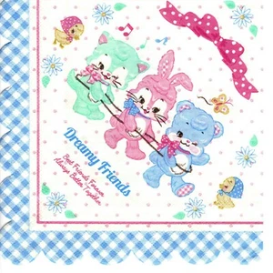 SERVIETTES EN PAPIER ENFANT BEBE NAISSANCE. PAPER NAPKINS BABY BIRTH BOY/GIRL - Imagen 1 de 2