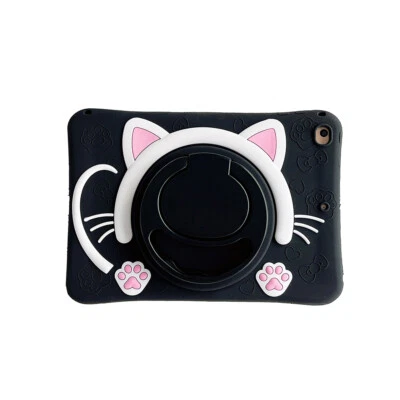 Funda con Soporte Giratorio para Gato Niños para iPad 5/6º 7º 8º 9º 10º 11ª Generación A16 Foto 1 de 4