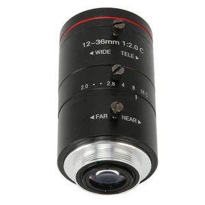 12‑36Mm F2.0 Lens 3Mp 1/1.8 Inch C Mount Manual Zoom Fa Lens For Cctv Camera SPC - Picture 1 of 12