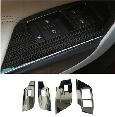 For Buick Regal 2011-2017 Black steel Door Window Switch Lift Panel Cover Trim - Image 1 of 4