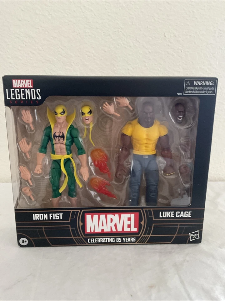 Hasbro Marvel Legends Iron Fist Luke Cage 2 Pack in hand