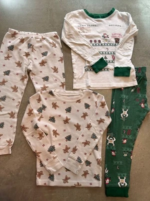 Carter’s Toddler Boys 4T Holiday Pajamas 2 Sets – Gingerbread & Santa Game - Image 1 of 4