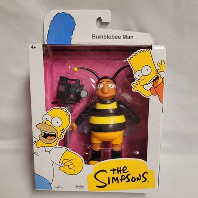 Nueva figura de acción de 5" de Bumblebee Man Los Simpson Jakks Pacific Wave 4 difícil de encontrar Foto 1 de 4