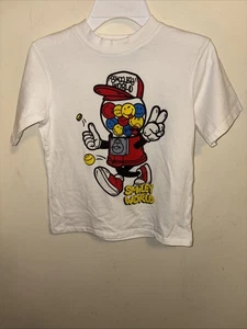 Zara Smiled Words Boy’s 6 - 7 Years 120 cm Short Sleeve White Tee Shirt With Pr  - Picture 1 of 3