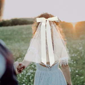 Velo Accesorios para el cabello Velos de boda para novias Cortos Mujeres Novia - Imagen 1 de 12