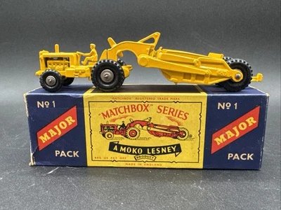 Vintage Lesney Matchbox #1 A MOKO CAT DW20 YELLOW   Original Box COMPLETE - Image 1 of 4