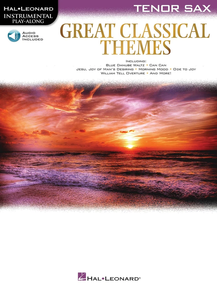 Great Classical Themes Tenor Sax Solo Sheet Music Play-Along Book Online Audio - Image 1 of 1