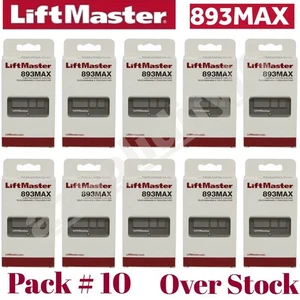 893MAX 3 Button LiftMaster Visor Remote Control Garage Door Opener PACK # 10 - Picture 1 of 5
