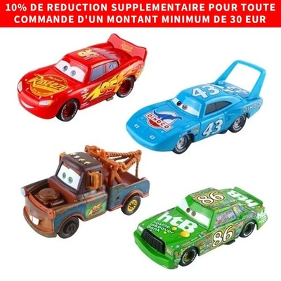 Disney Pixar Car Mcqueen Chick Hicks The King Mater Collection Toys 1:55 Diecast - image 1 of 4