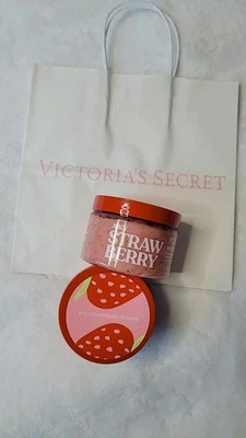 Victoria Secrets ROSA Exfoliante Cuerpo Extracto Fresa Esqualane 283g Nuevo Foto 1 de 3
