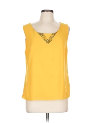 Nuevo con etiquetas Top sin mangas amarillo Tally Taylor para mujer 10 Foto 1 de 4