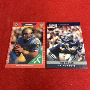 Troy Aikman - 1989 Pro Set (RC) #490 y 1990 Pro Set #78 - Imagen 1 de 13