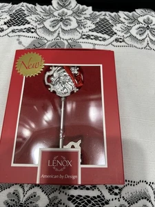 Lenox Santa's Key with Box Silver Metal Ornament 5" 2016 Retired SKU #865887 - Picture 1 of 6