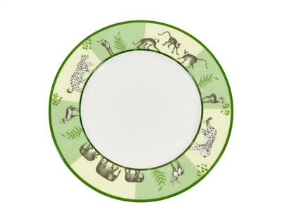 Plato de ensalada redondo grande verde Hermes África 22,5 cm Foto 1 de 4
