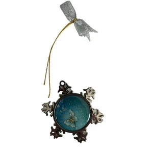 Neu mit Etikett Schneeflocke Schmetterling Weihnachtsschmuck Baum Wand Natur - Bild 1 von 3