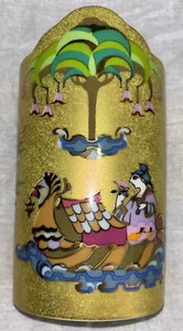 Raro vaso vintage Bjorn Wiinblad Rosenthal Germania dorato oro - Foto 1 di 19