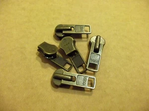 #10 YKK Antique Brass Locking Sliders (Pack Of 5) - Picture 1 of 5