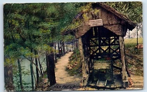 Postal rústica de pozo para beber en Palmer Park en Detroit Michigan - Imagen 1 de 2