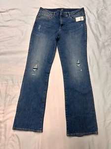 Gap Denim Girls Bootcut Jeans Size 16 Regular Distressed Mid-Rise - Picture 1 of 8