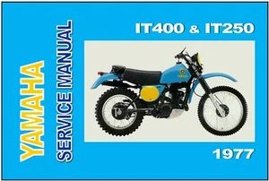 YAMAHA Workshop Manual IT400 & IT250 1977 Service & Repair IT400D & IT250D - Picture 1 of 4
