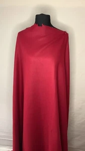 Red Heavy 100% Wool Melton Fabric. Made In Uk - Picture 1 of 2