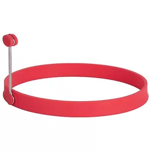 Trudeau 6" Silicone Pancake Ring with Handle - Red