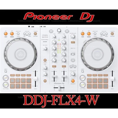 Pioneer DDJ-FLX4-W 2-Channel Rekordbox Serato Lite DJ Controller White - Image 1 of 4