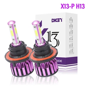 2x 9008/H13 LED Headlight Kit High Low Beam Headlight Fog Bulbs Kit 6000K White - Picture 1 of 11