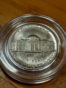 1972-P Jefferson Nickel 5c MS+FS Uncirculated Full Steps Error no mint mark - Picture 1 of 6