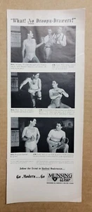 Vintage 1939 Musingwear Underwear What No Droopy Drawers Print Ad Advertisement - Picture 1 of 1