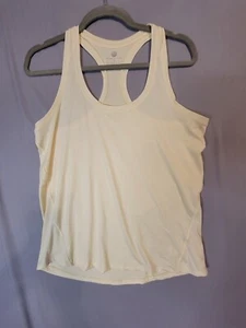 Yogalicious Tank Top Womens Sz Medium Light Yellow Workout Gym Athletic - Picture 1 of 8
