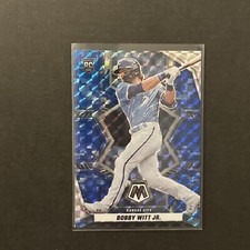 2022 Mosaic Bobby Witt Jr. Rookie Blue Camo Prizm #265 Royals