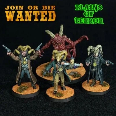 JOIN OR DIE Demon Cult Gang - Wild West - Old West - 28mm or 32mm - Outlaw - Gothic Horror