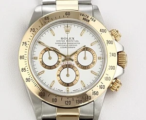 Rolex Daytona Zenith Stahl/Gold mit Zifferblatt in Cremeweiß - Bild 1 von 1