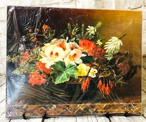 CANVAS WALL ART FLORAL PRINT 16X20 - NEW - Picture 1 of 6