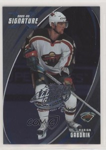 2002 ITG Be A Player Signature Series NHL All-Star Game /10 Marian Gaborik Auto