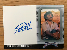 TERRAHAWKS: AUTOGRAPH CARD: PETER HOLMES - PROPERTY MASTER PH1