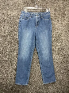 Christopher & Banks Jeans Women 6 Blue Denim Cotton Classic Fit Preppy High-Rise - Picture 1 of 16