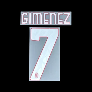 OFFICIAL GIMENEZ #7 AC Milan Home 2025-26 PRINT - Picture 1 of 6