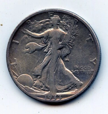 Walking Liberty half 1933-s - Image 1 of 2