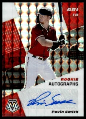 2021 Panini Mosaic Rookie Autographs Choice Fusion Pavin Smith Auto Arizona - Image 1 of 2