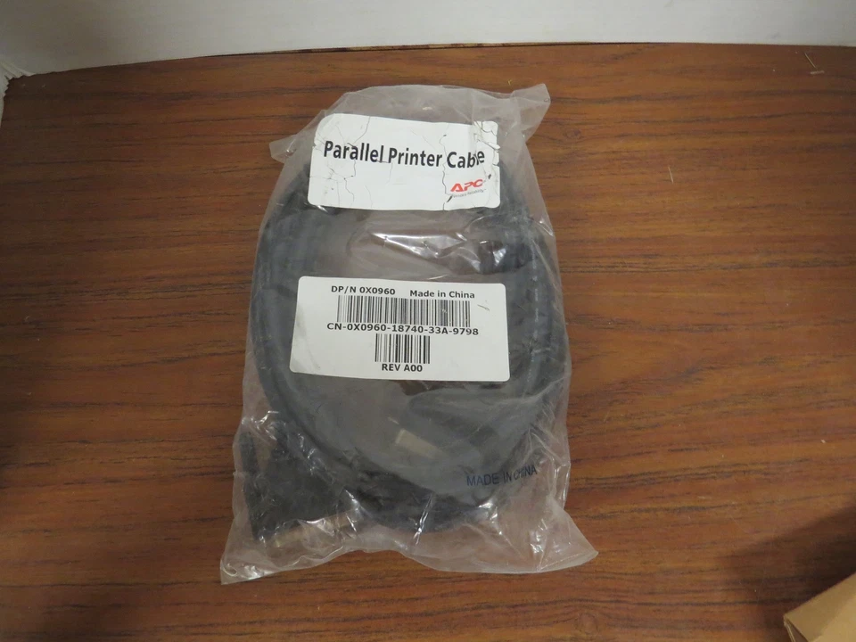 APC Parallel Printer Cable DP/N 0X0960 10ft IEEE 1284-1994 Compliant 30v - Image 1 of 1