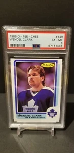 1986-87 O-Pee-Chee Wendel Clark Rookie RC #149 PSA 6 Toronto Maple Leafs - Picture 1 of 2