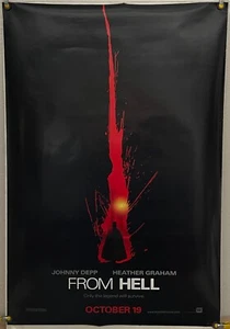 FROM HELL DS ROLLED ORIGINAL ONE SHEET MOVIE POSTER JOHNNY DEPP (2001) - Picture 1 of 1
